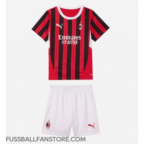 AC Milan Replik Heimtrikot Kinder 2024-25 Kurzarm (+ Kurze Hosen)